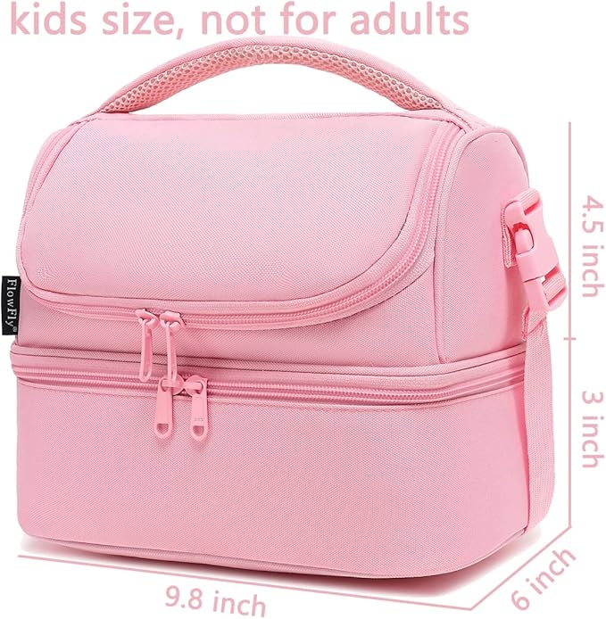 FlowFly Double Decker Cooler Insulated Lunch Bag Large Tote - Image 3