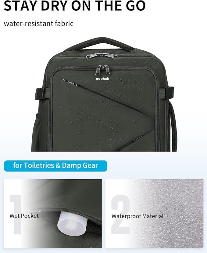 ECOHUB 30L Carry on Travel Backpack - Image 6