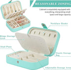 Travel Jewelry Box, PU leather Small Jewelry Organizer - Image 3