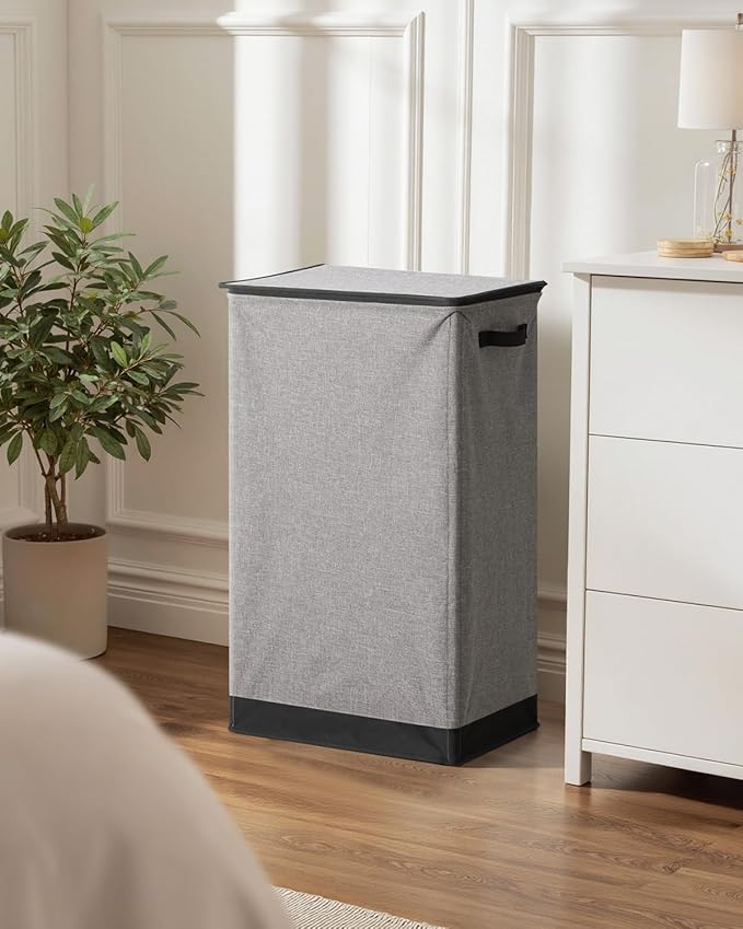 SOLEDI Laundry Hamper with Lid 100L Large & Tall Collapsible Laundry Basket - Image 8