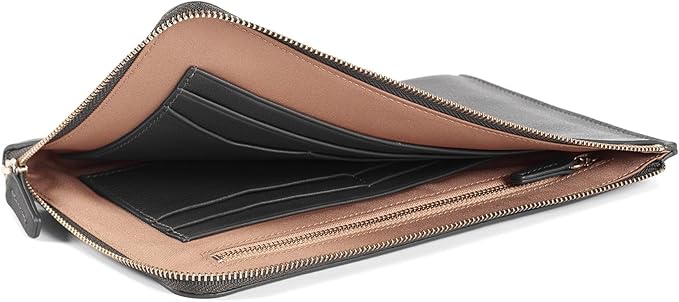 Leatherology Black Onyx Leatherology Slim Zip Travel Wallet - Image 3