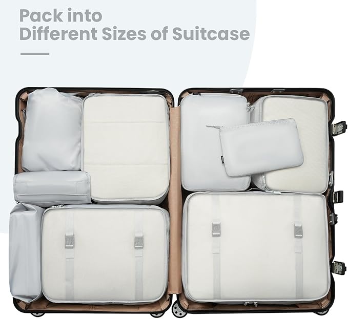 BAGAIL 6 Set/8 Set/10 Set Packing Cubes Various Sizes Packing Organizer - Image 7