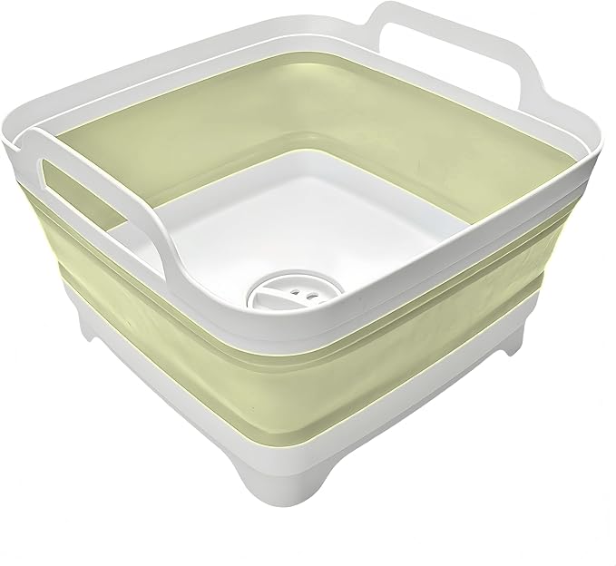 Collapsible Wash Basin 9L, Foldable Dish Tub by MontNorth