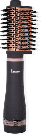 L'ANGE HAIR Multi-Volume Series Blow Dryer Brush | Interchangeable Hair Dryer Brush with Ionic Titanium Barrel for Smooth, Voluminous Styling | Black - Teardrop 65mm
