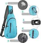 TITECOUGO Small Sling Bag, Lightweight Crossbody Backpack - Image 5