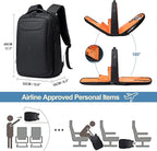 FENRUIEN Business Backpack for Men, Water Resistant Tech Backpack - Image 3