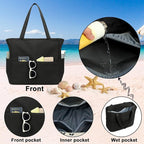Beach Pool Bags Tote for Women Ladies Large Gym Tote Carry On Bag - Image 2