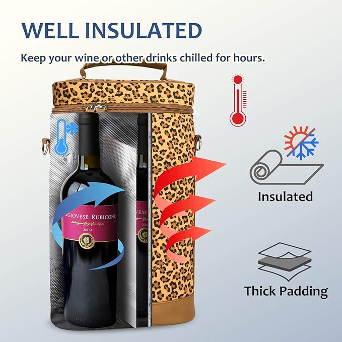 Tirrinia 2 Bottle Wine Gift Tote Carrier - Image 2