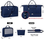 Weekender Bag for Women, Travel Duffel Bag Carry On Overnight Bag - Image 6