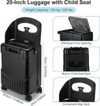 20 Inch Ride on Luggage with Seat - Image 3