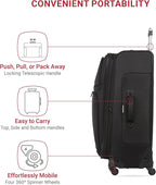 SwissGear Sion Softside Expandable Luggage, Checked-Large 29-Inch - Image 2