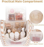 Narwey Checked Hanging Travel Toiletry Bag - Image 3