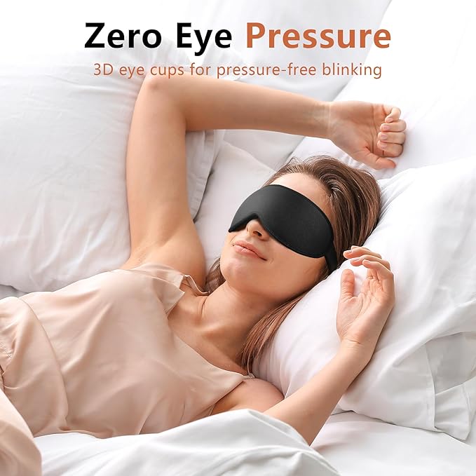 Sleep Mask for Side Sleeper Women Men, Eye Mask for Sleeping Light Blocking - Image 6