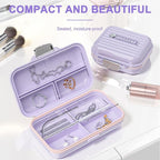 Travel Pill Organizer Box with Labels, 7 Compartments Portable Mini Pill Case - Image 5