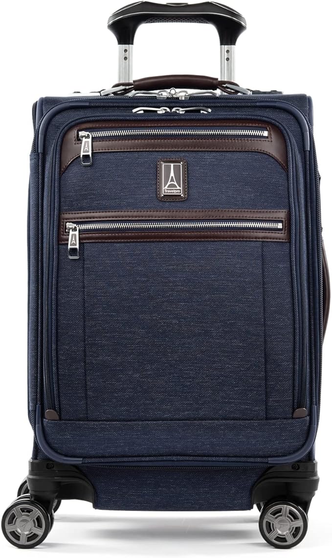 Travelpro Platinum Elite Softside Expandable Carry on Luggage, 8 Wheel Spinner by Travelpro
