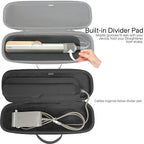 RAIACE Hard Storage Case Compatible with dyson Airstrait Straightener, Travel Carrying Bag. (case only). - Black(Black Lining)