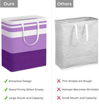 HomeHacks 2 Pack Large Laundry Baskets, Waterproof, Freestanding Laundry Hampers - Image 3