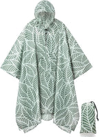 salamra Hooded Rain Poncho Waterproof Raincoat Jacket by salamra