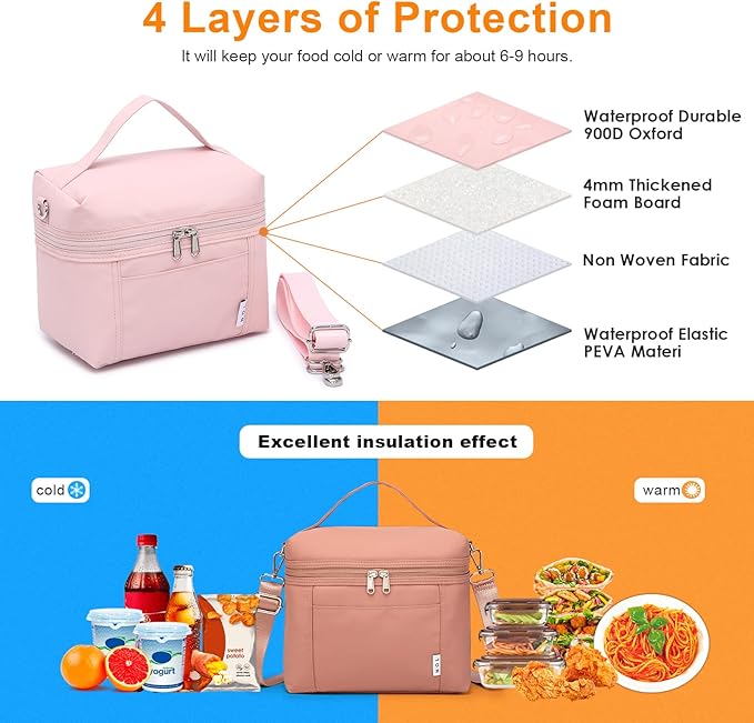 NOL Natural Organic Lifestyle Insulated Lunch Bags - Image 6