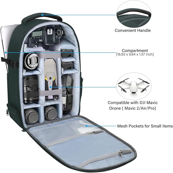 MOSISO Camera Backpack, DSLR/SLR/Mirrorless Photography Camera Bag Waterproof - Image 2