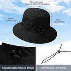 Durio Waterproof Bucket Hats for Woman UPF 50+ Sun Hat UV Protection Packable - Image 3