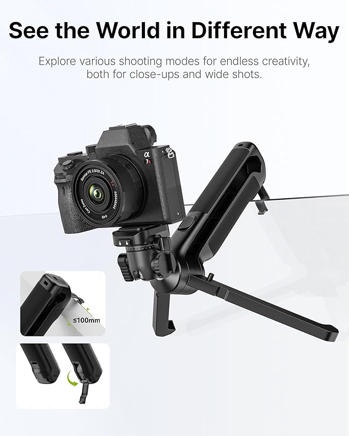 ULANZI TT38 Mini Tripod for Camera, One-Click Open Tabletop Camera Tripod Small - Image 5