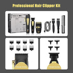 RESUXI Hair Clippers for Men Cordless Hair Trimmer Electric Shavers for Men Set,Professional Barber Clippers for Haircut Grooming Kit+Foil Blade Shaver+Zero Gapped Trimmer,Gift for Him