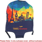 MosaiRudo Thicker Luggage Cover Elastic Suitcase Cover Protector Fits 18-32 - Image 2