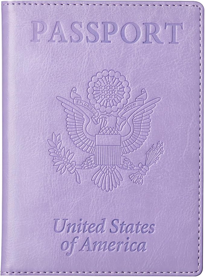 TIGARI Passport Holder for Travel Women Men, PU Leather Passport Wallet Cover by TIGARI