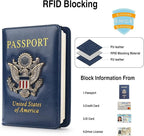 Passport Holder for Travel Passport Cover for Men Passport Wallet Case - Image 2
