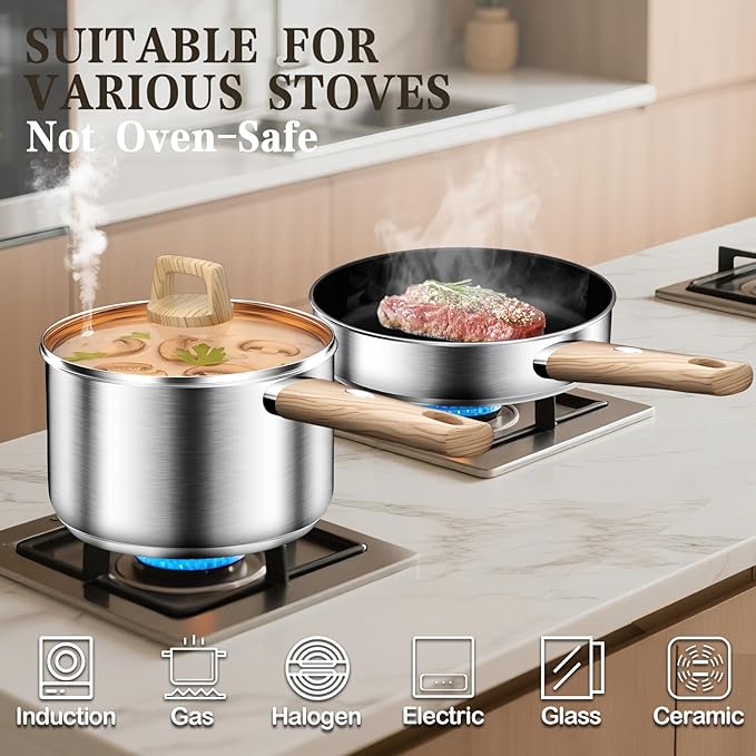 13-Piece Stainless Steel Cookware Set - Image 6