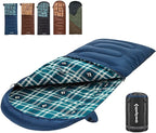 KingCamp Sleeping Bag for Adults, Cold Weather & Warm XL Big and Tall Flannel by KingCamp
