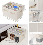 Shoe Organizer for Closet 2 Pack, Foldable Shoe Box - Image 2