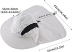 Home Prefer UPF 50+ Sun Hats for Men Women Wide Brim Fishing Hat - Image 4