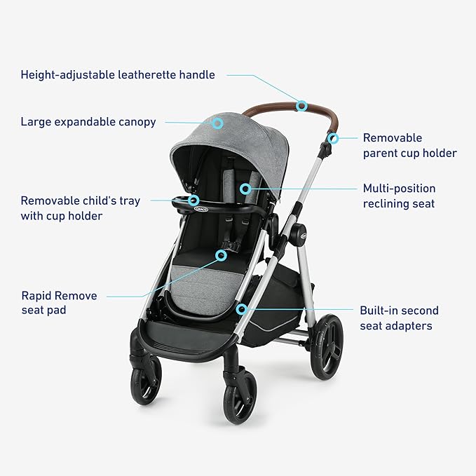 Graco Modes Nest2Grow Travel System, Ren - Image 7
