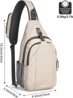 G4Free Sling Bag RFID Blocking Sling Backpack Crossbody Chest Bag Daypack - Image 3