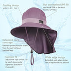 Sukeen Cooling Sun Hat for Men Women UPF50+ Wide Brim Fishing Hat - Image 2