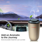 Air Oil Diffuser for Home Waterless Essential Oil Diffuser, Rechargeable USB Aromatherapy Scent Diffuser with LED Lights, Home Fragrance Diffuser for Room, Studio, Office, Bedroom-Champagne