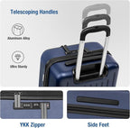 KYME Luggage Sets, 100% PC Suitcase - Image 4