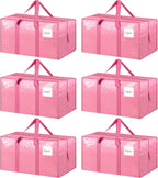 6 Pack Extra Heavy Duty Large Moving Bags by Fygrip