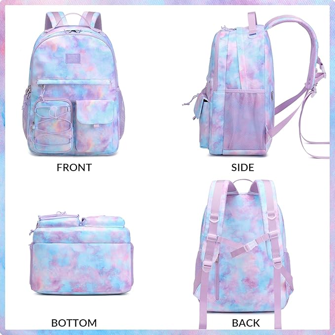 Lohol Galaxy Backpack for Kids Teen Girls, Casual Daypack - Image 7