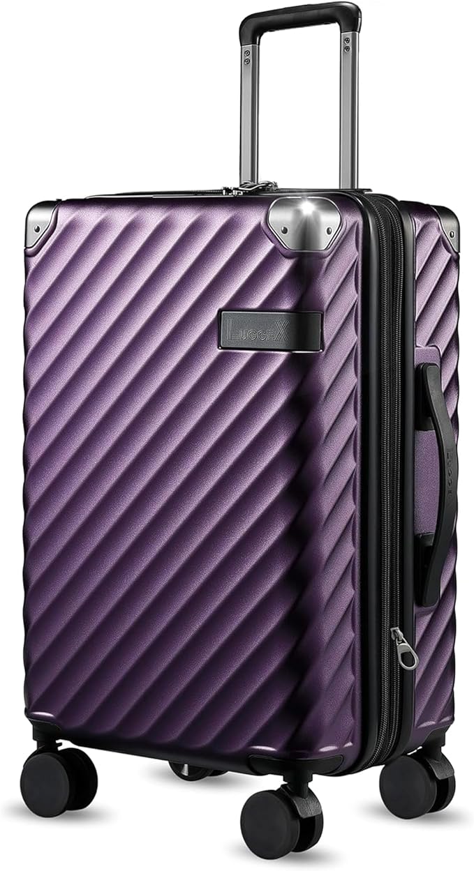LUGGEX Luggage with Spinner Wheels, Polycarbonate Expandable Hard Shell Suitcase by LuggeXLUGGAGE