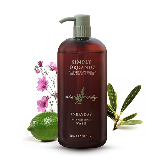 Hair & Scalp Wash Shampoo Made in Italy, All Natural Cruelty Free Hair Care by SIMPLYORGANIC