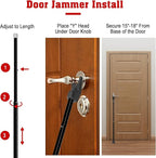 SECURITYMAN 2-in-1 Door Security Bar & Sliding Patio Door Security Bar via - Image 9