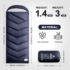 Sleeping Bags for Adults Cold Weather, Waterproof, Lightweight Camping Sleeping - Image 2