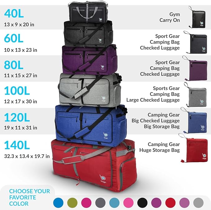 Bago Big XXL Foldable Duffel Bags - Image 11