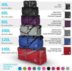 Bago Foldable Duffel Bags for Traveling Women & Men - 40L Sports Packable - Image 10