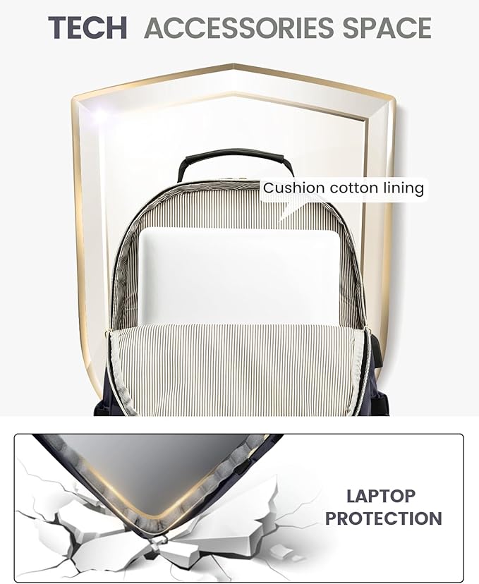 LOVEVOOK Laptop Backpack Purse for Women, Work Travel Computer Bags, College - Image 7