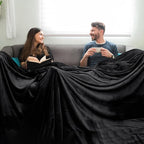 PHF Oversized King Fleece Blanket 120"x120", No Shed No Pilling Big Soft Blanket - Image 4