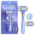 Gillette Venus Deluxe Smooth Swirl Women's Razor Handle + 2 Blade Refills by Venus